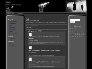 Noir theme screenshot