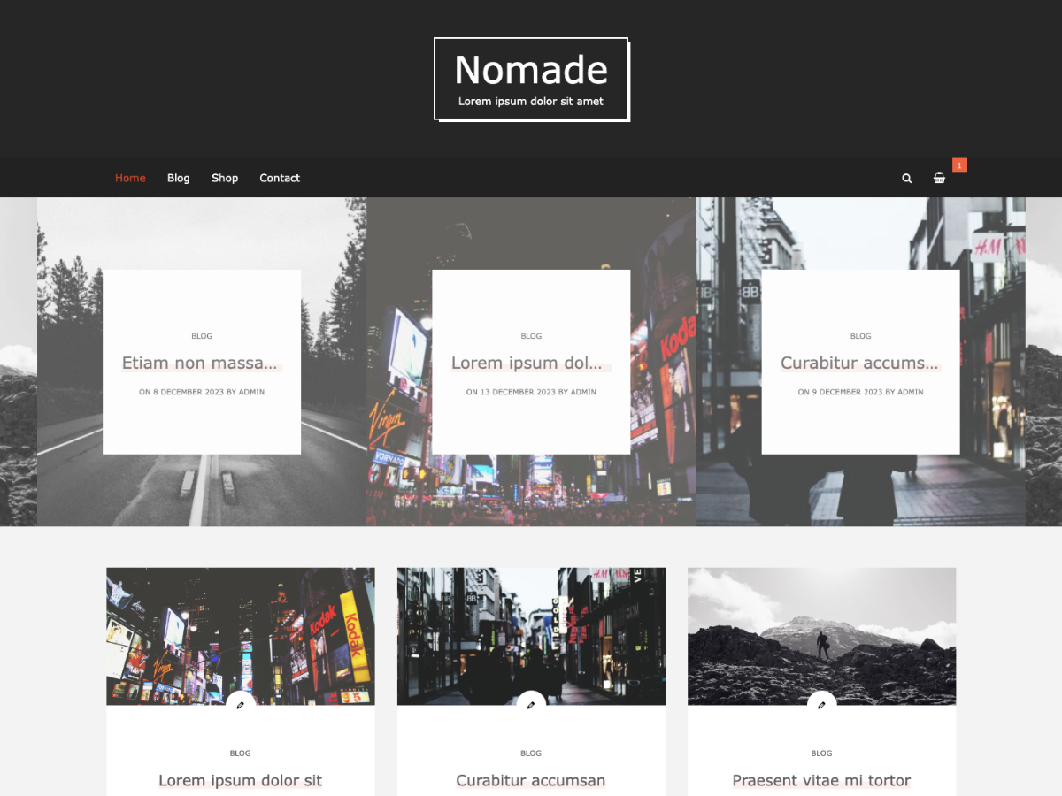 Nomade theme screenshot