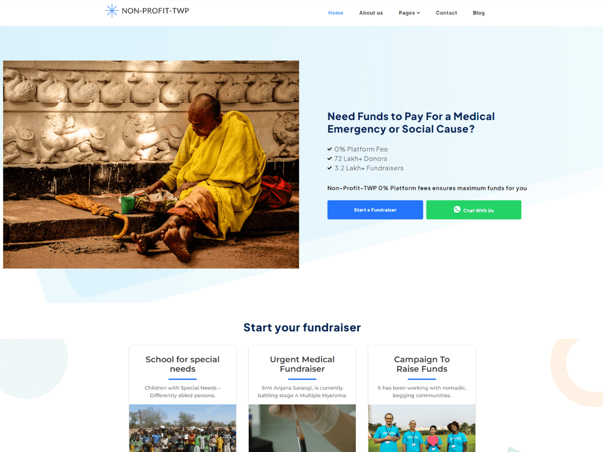 Non Profit Elementor theme screenshot