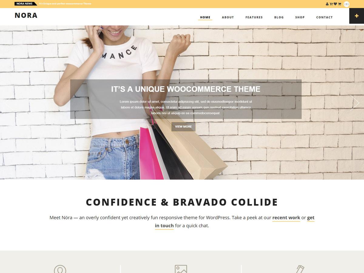 Nora theme screenshot