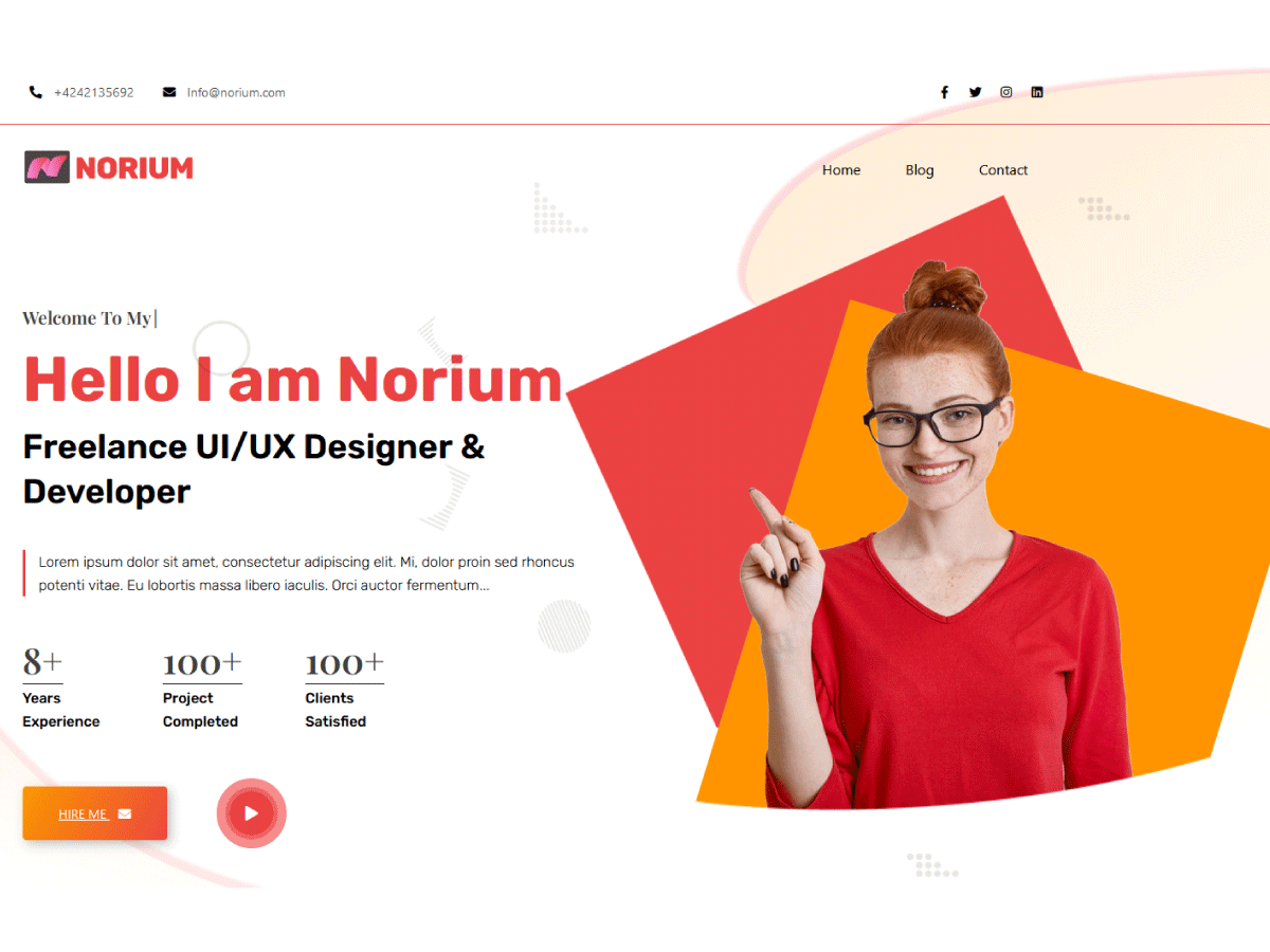 NoriumPortfolio theme screenshot