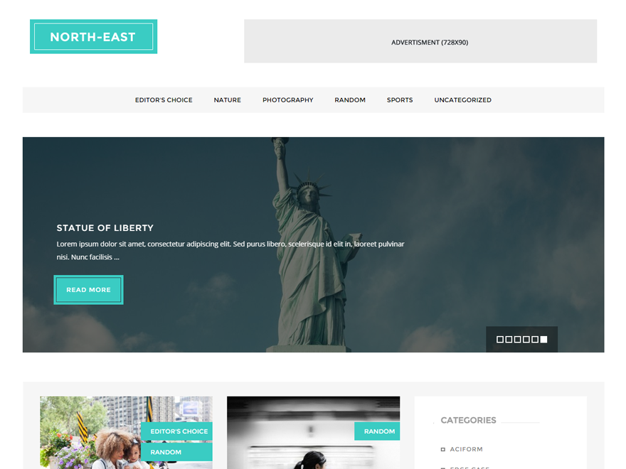 North East theme screenshot