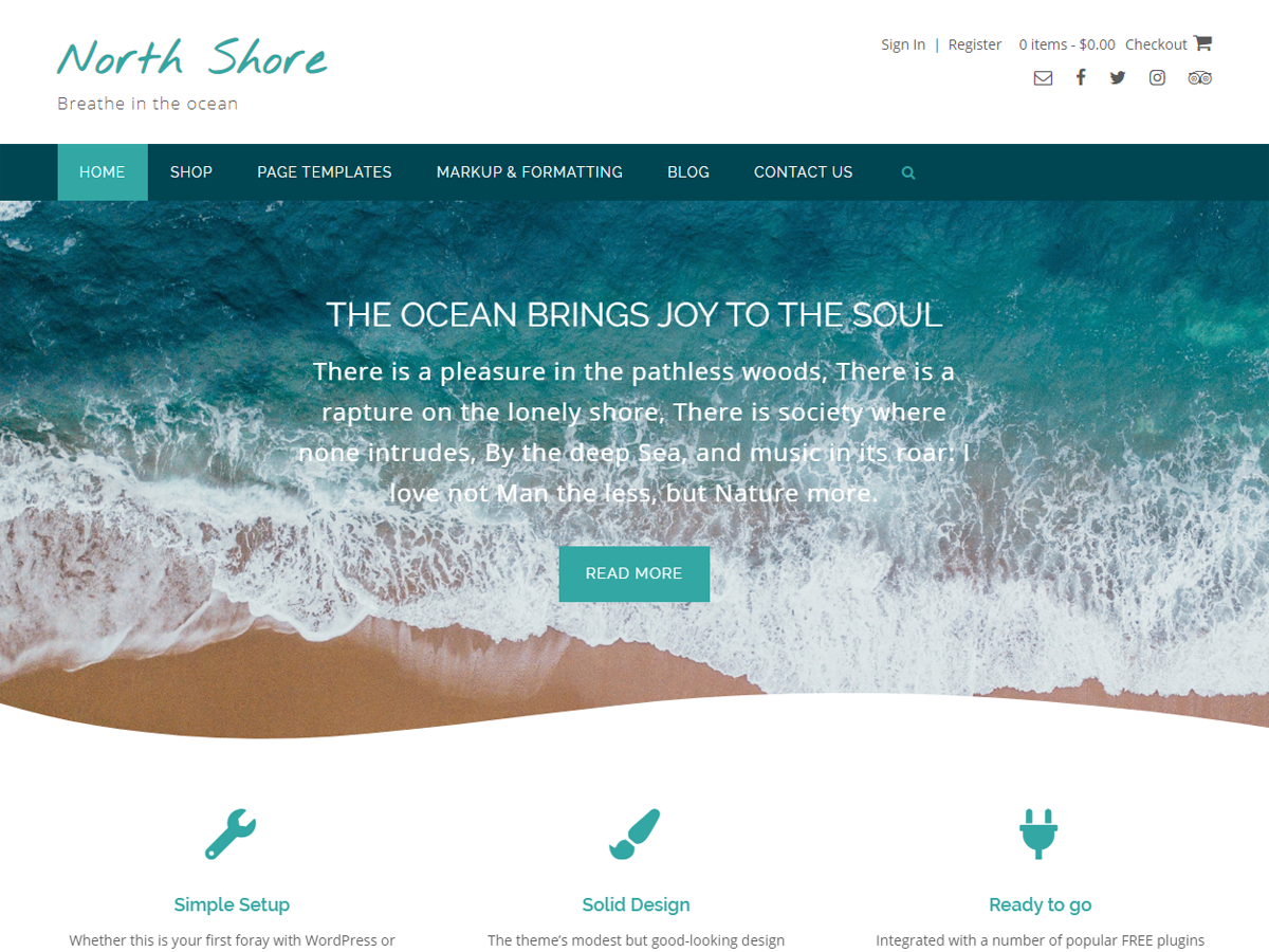 North Shore theme screenshot