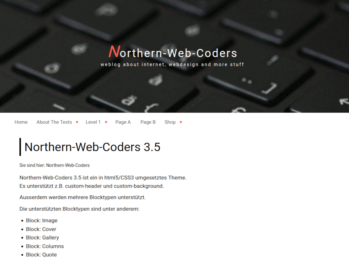 Northern-Web-Coders theme screenshot
