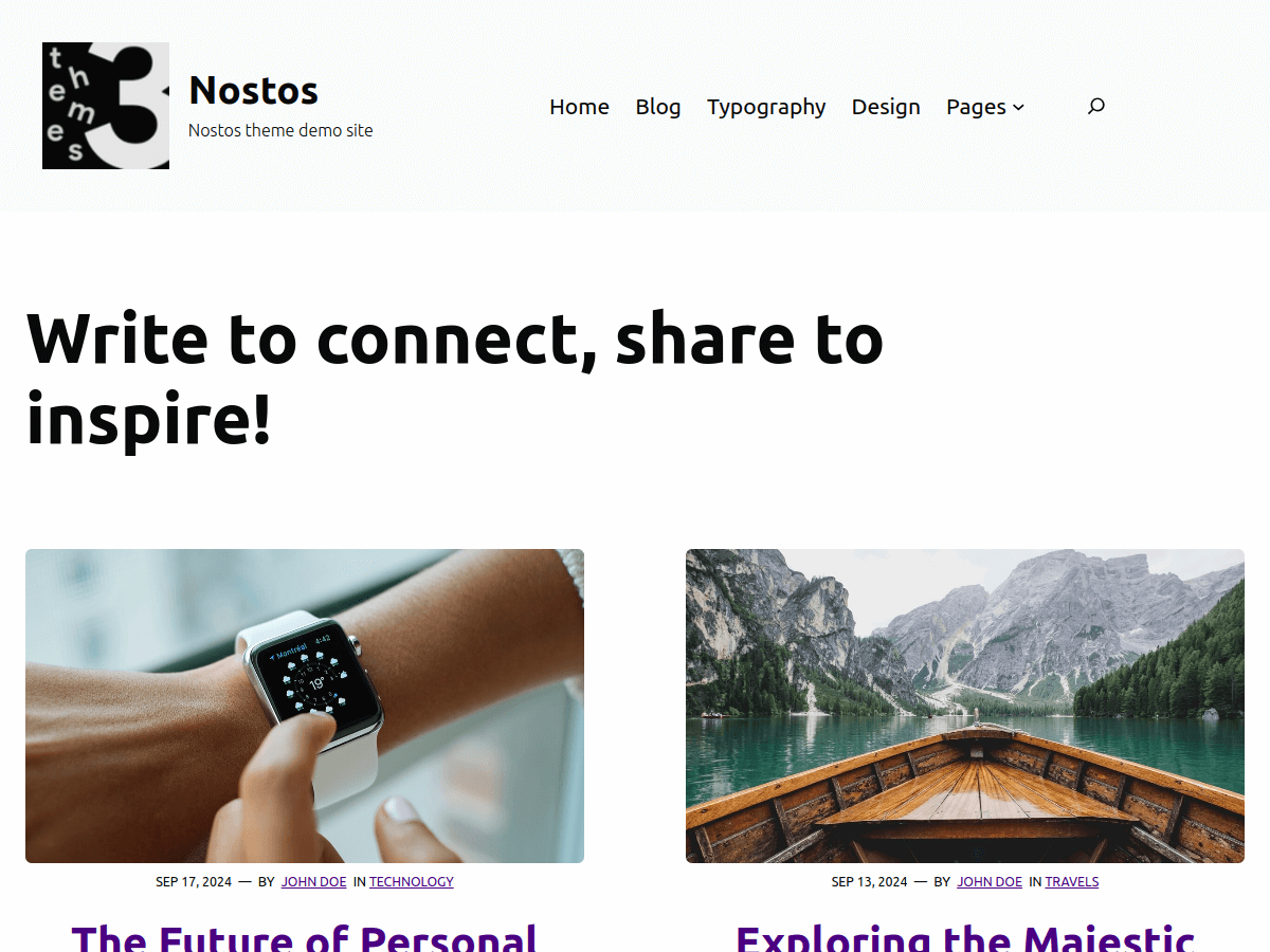 Nostos theme screenshot