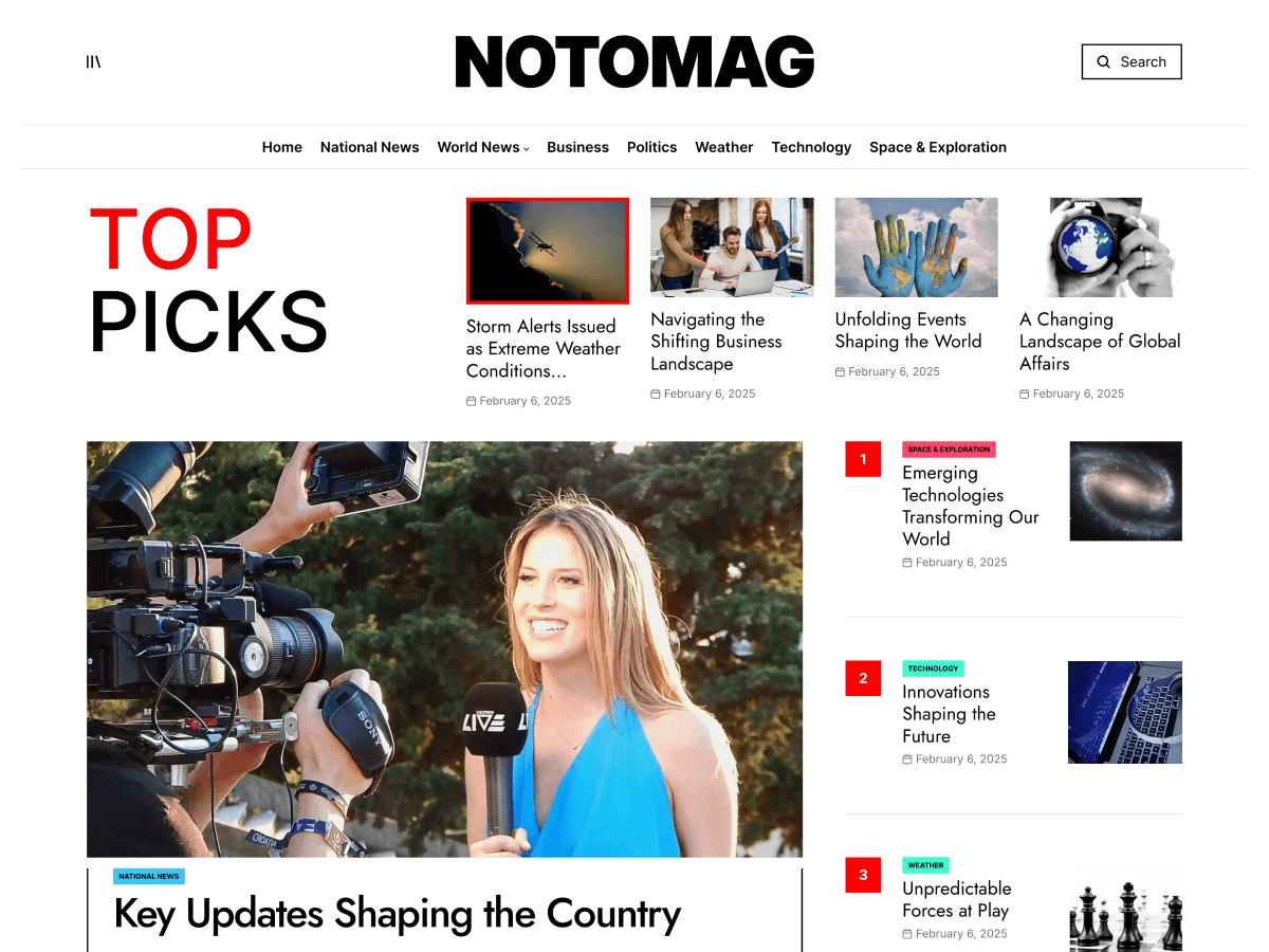 NotoMag theme screenshot