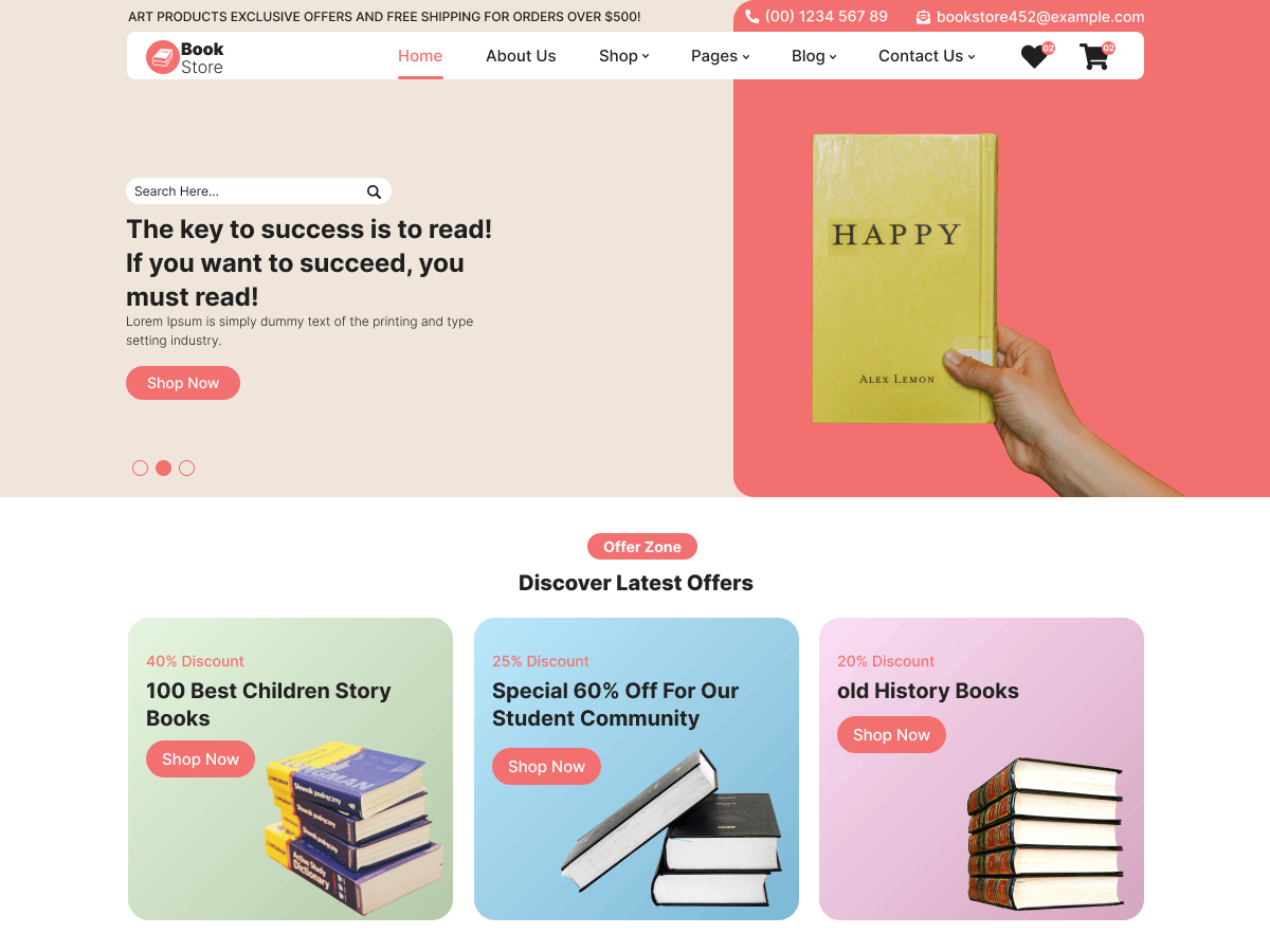 Novel Collections theme screenshot