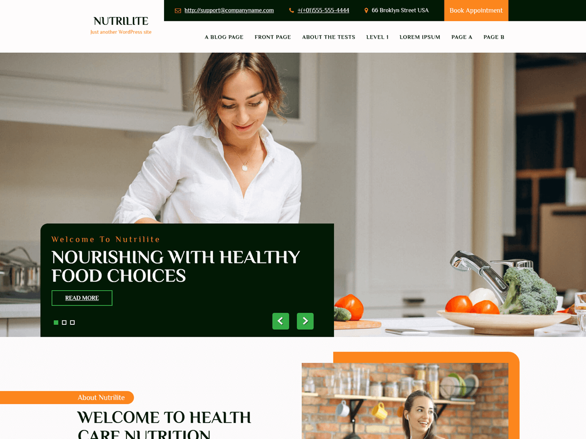 Nutrilite Lite theme screenshot