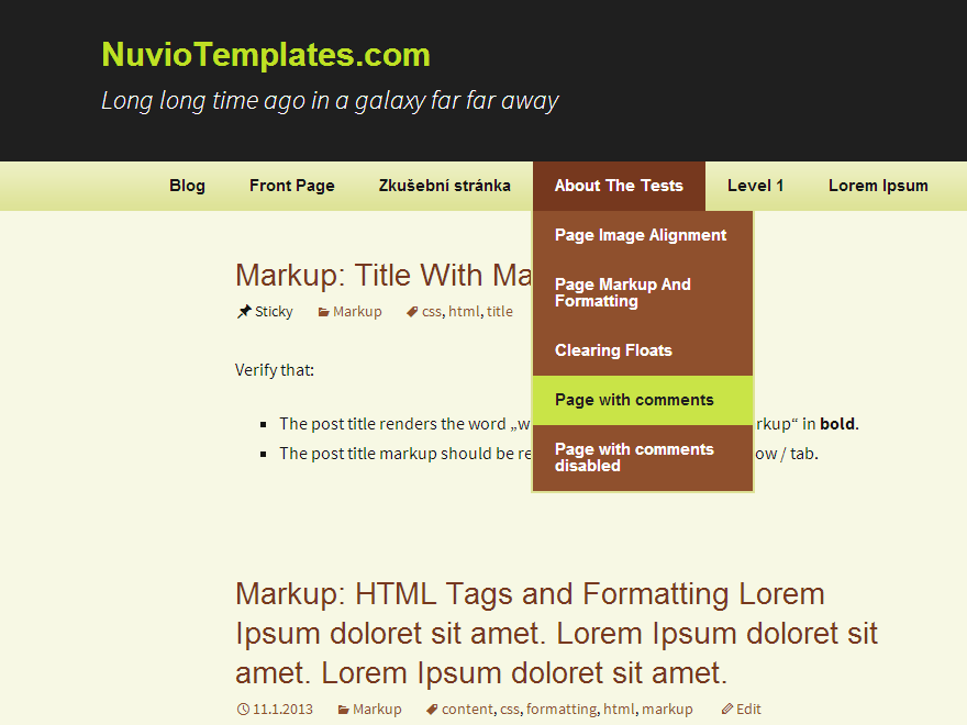 NuvioAxis Beige theme screenshot