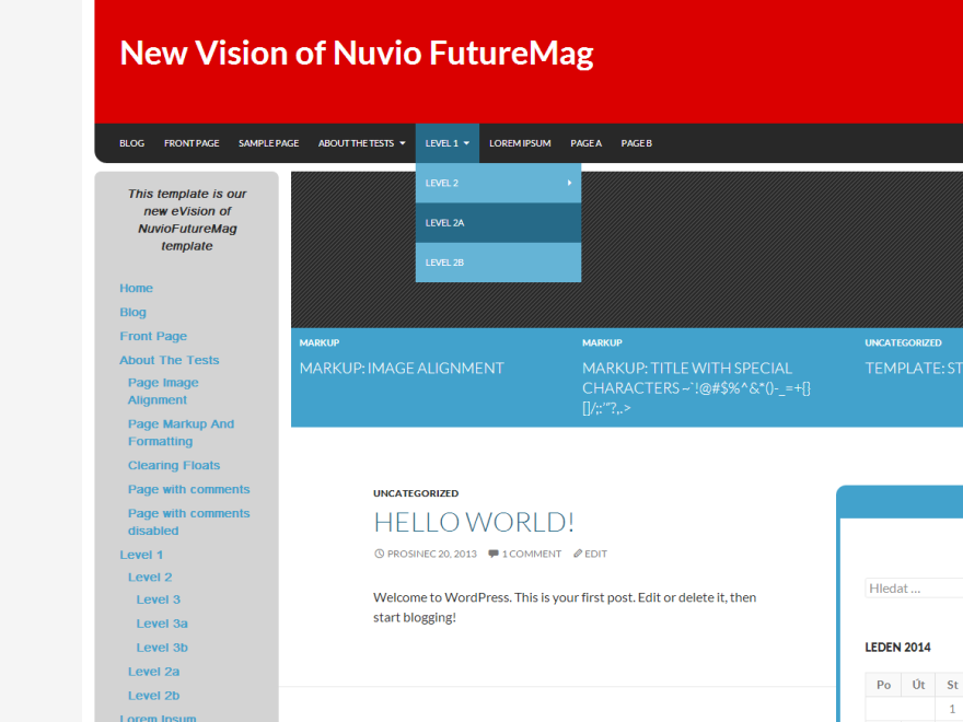 NuvioFutureMag Red theme screenshot