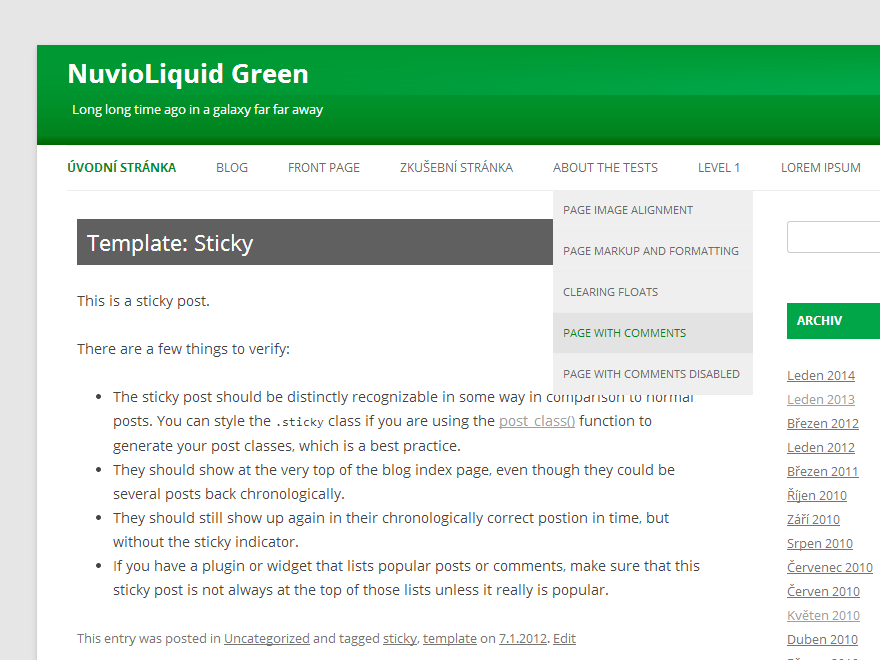 NuvioLiquid Green theme screenshot