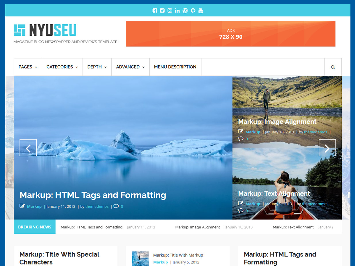 NYSU Magazine theme screenshot