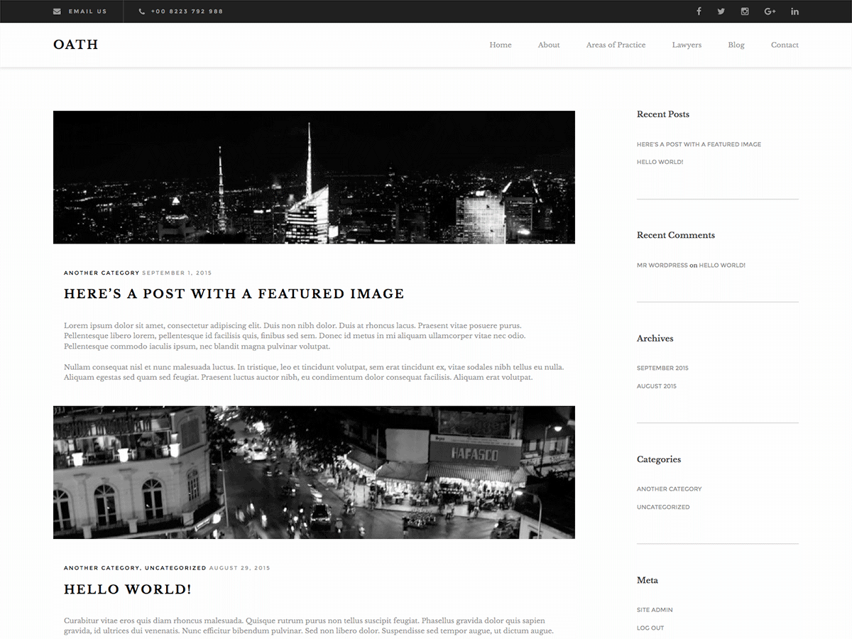 Oath theme screenshot