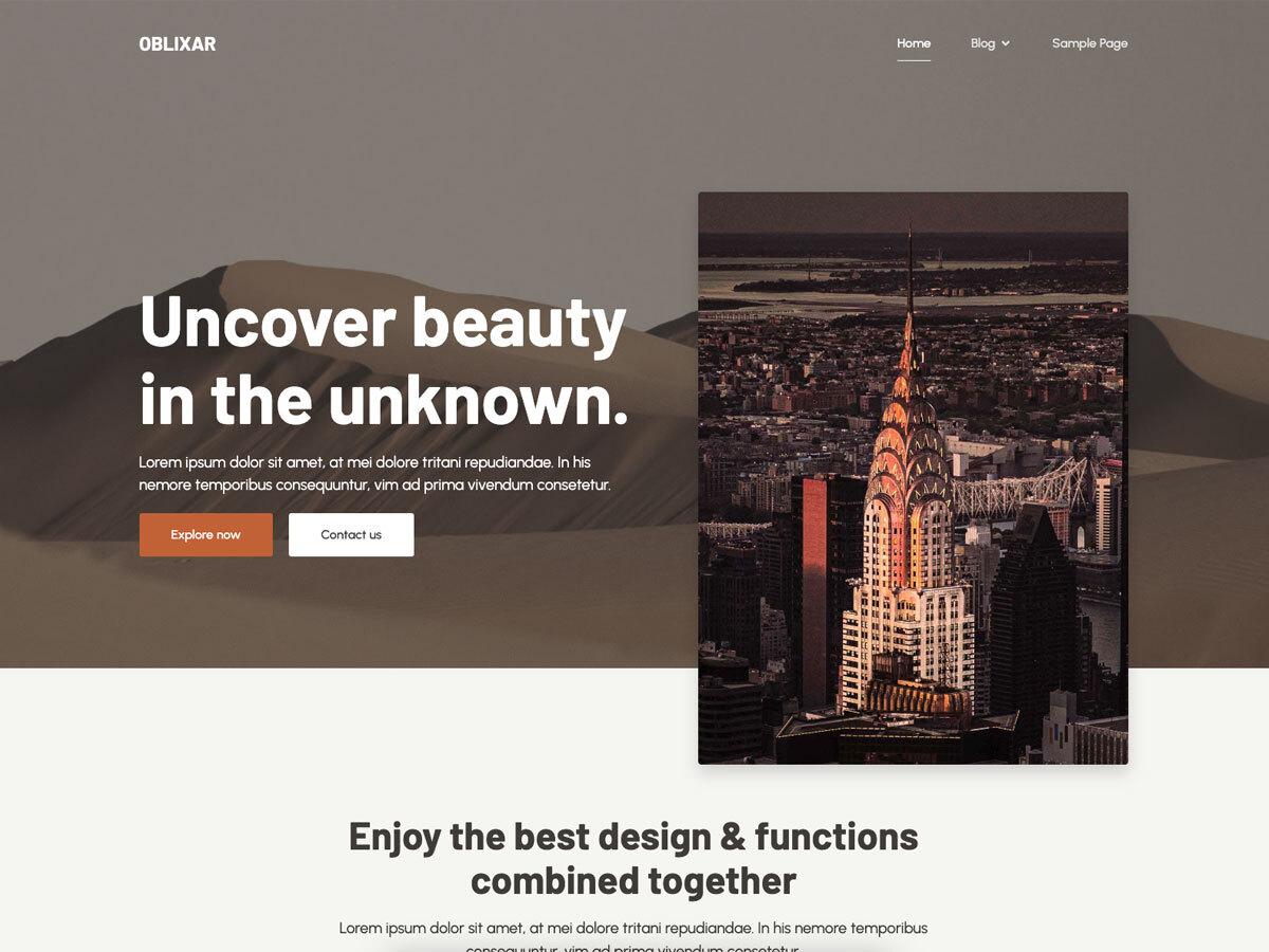 Oblixar theme screenshot