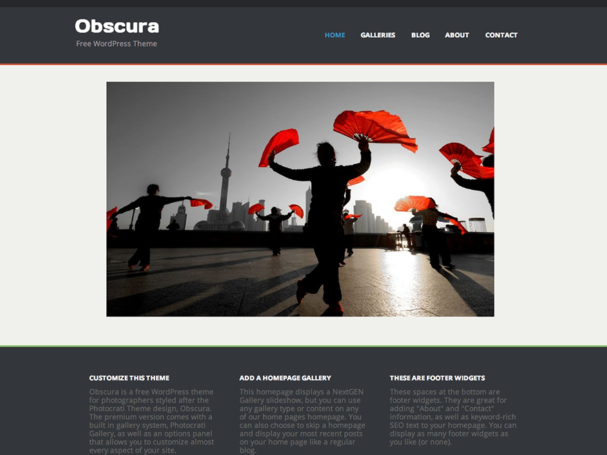 Obscura theme screenshot