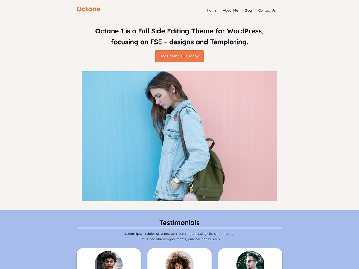 Octane theme screenshot