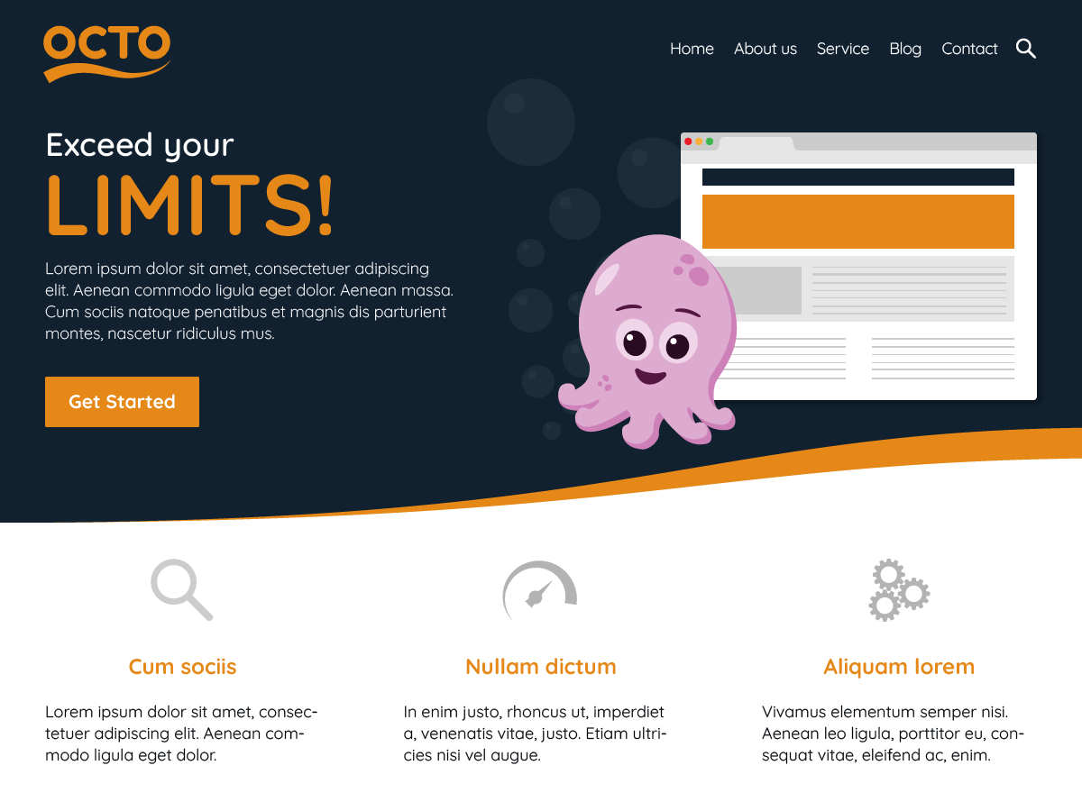 Octo theme screenshot