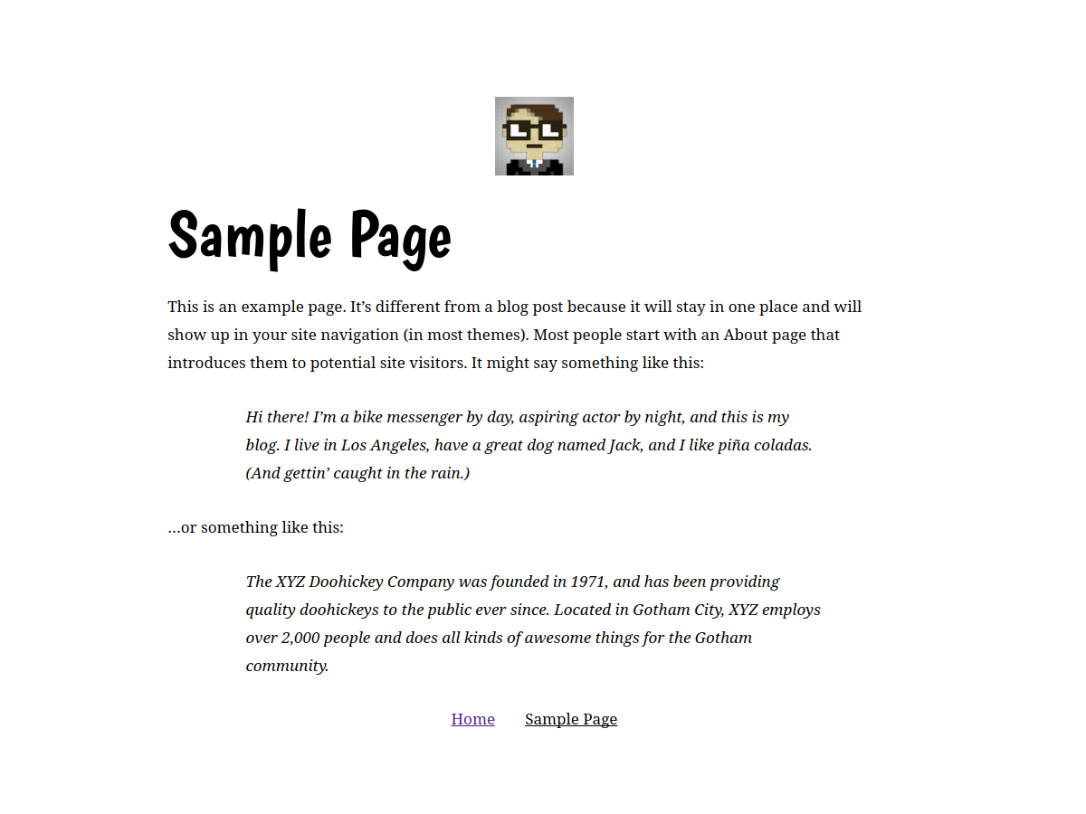 Octothorpe theme screenshot