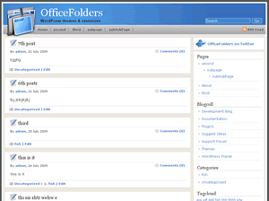 OfficeFolders theme screenshot