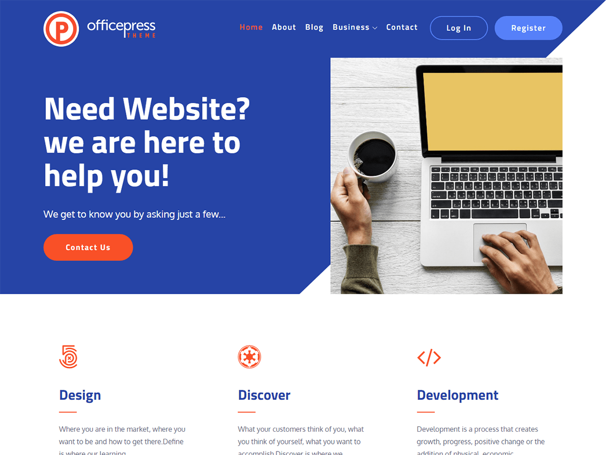OfficePress theme screenshot