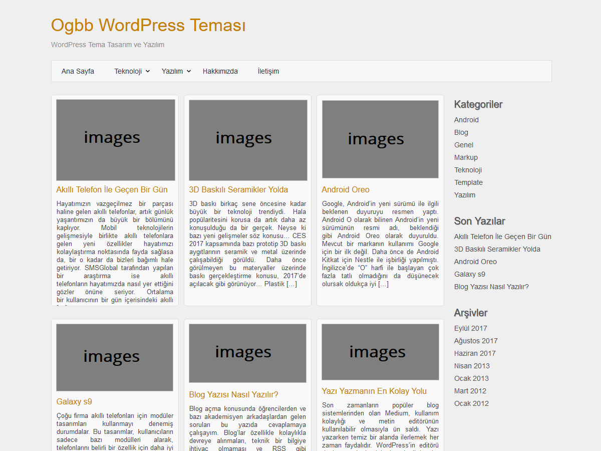 Ogbb theme screenshot