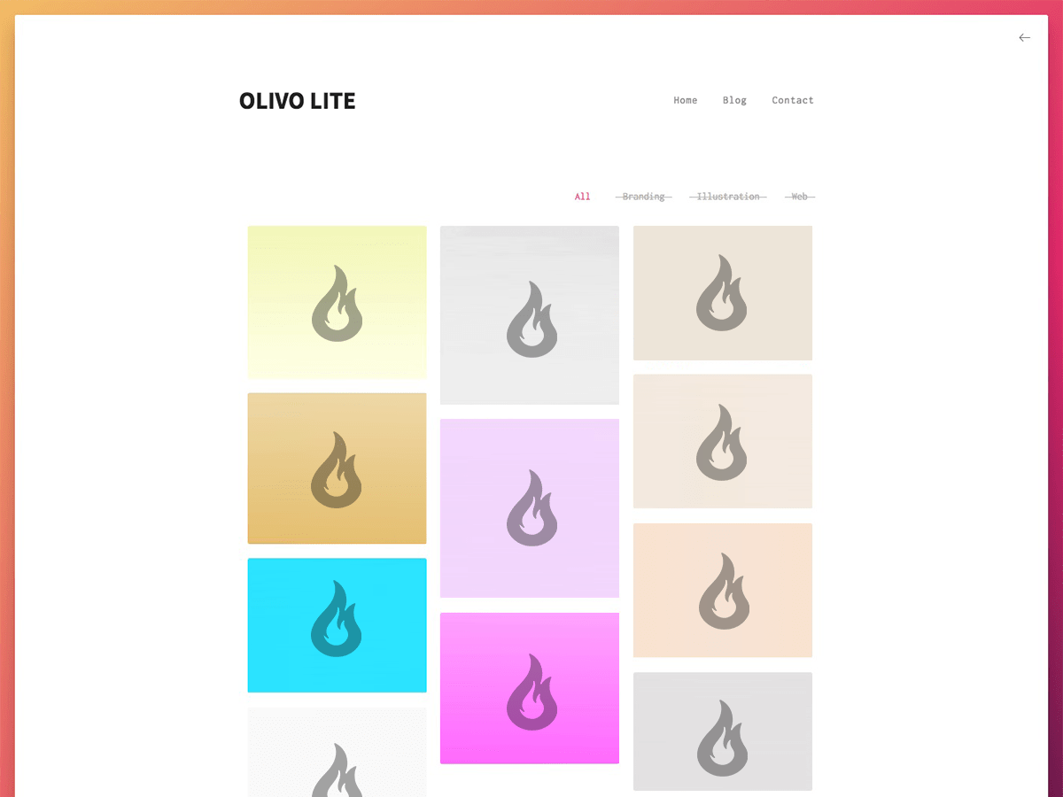 Olivo Lite theme screenshot