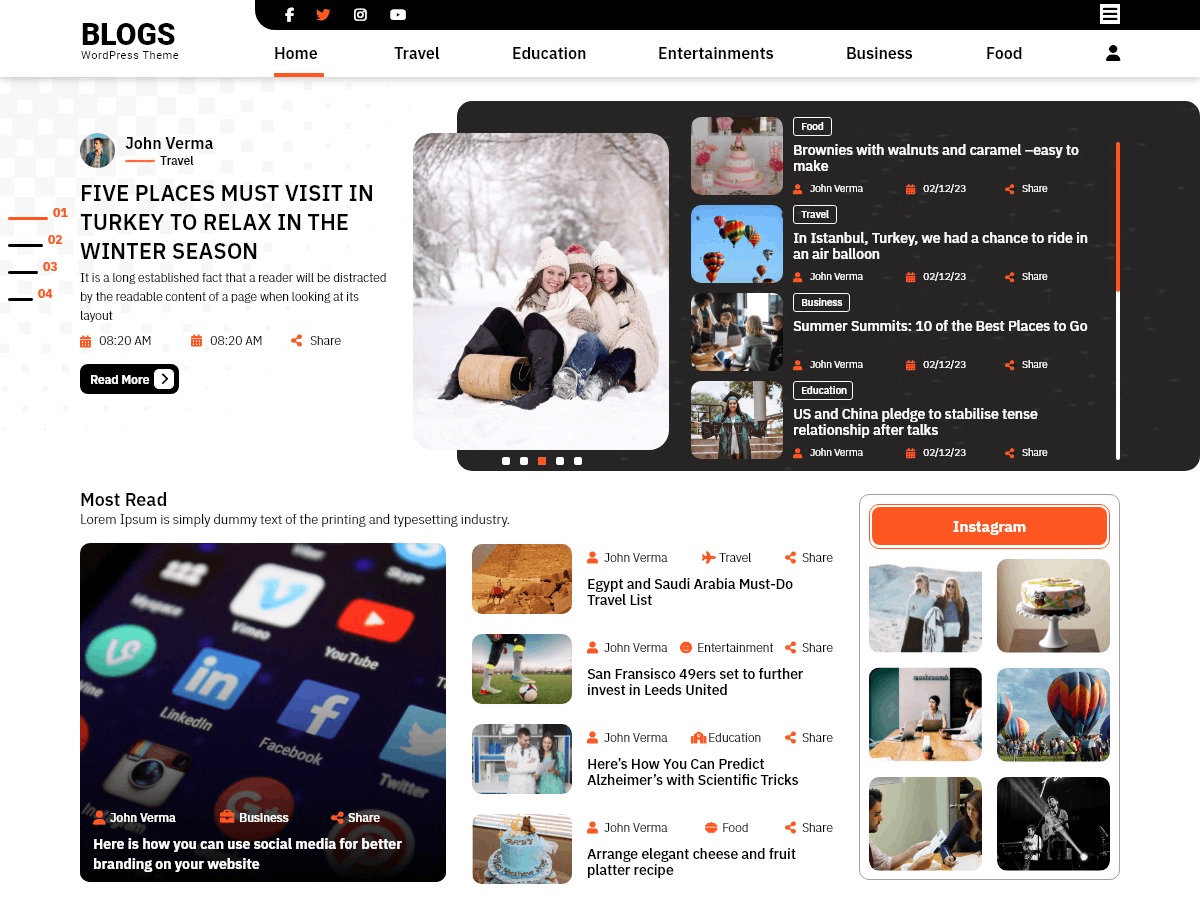 Omega Blogger theme screenshot