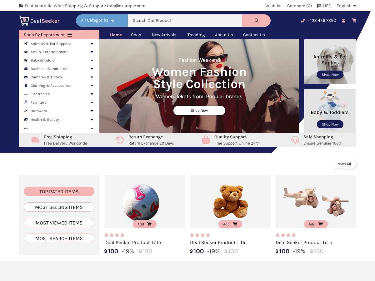 Omega Digital Store theme screenshot