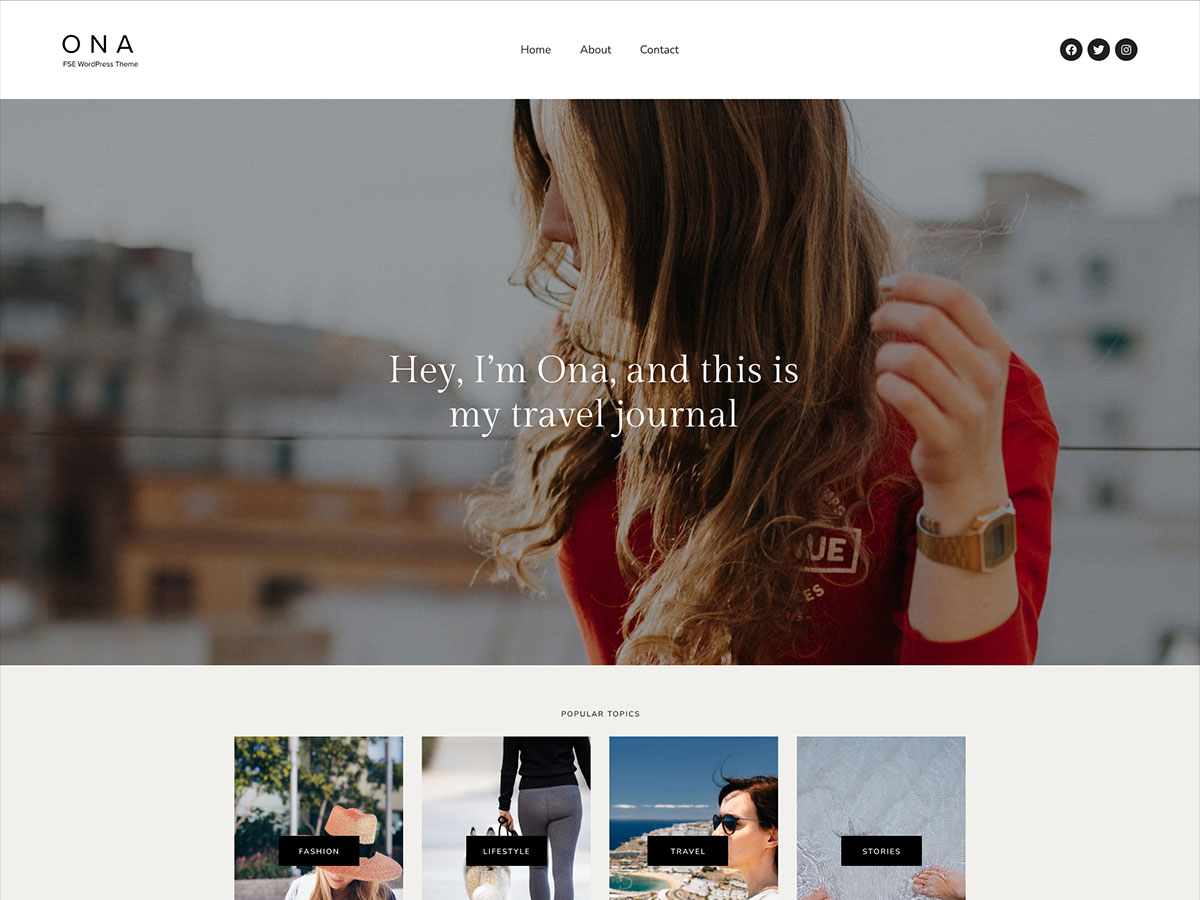 Ona theme screenshot