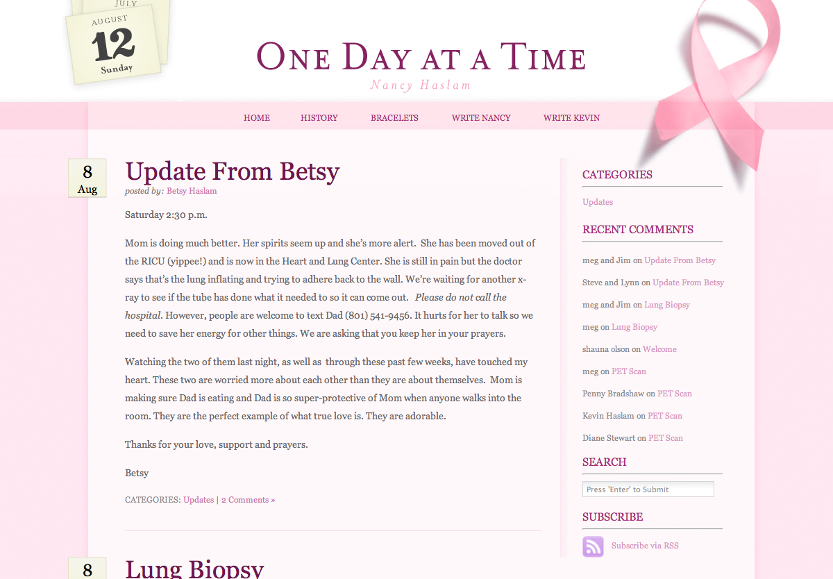 One Day at a Time theme screenshot