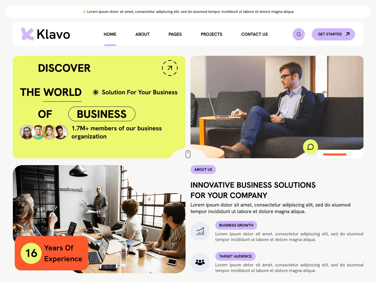 One Page Blocks theme screenshot
