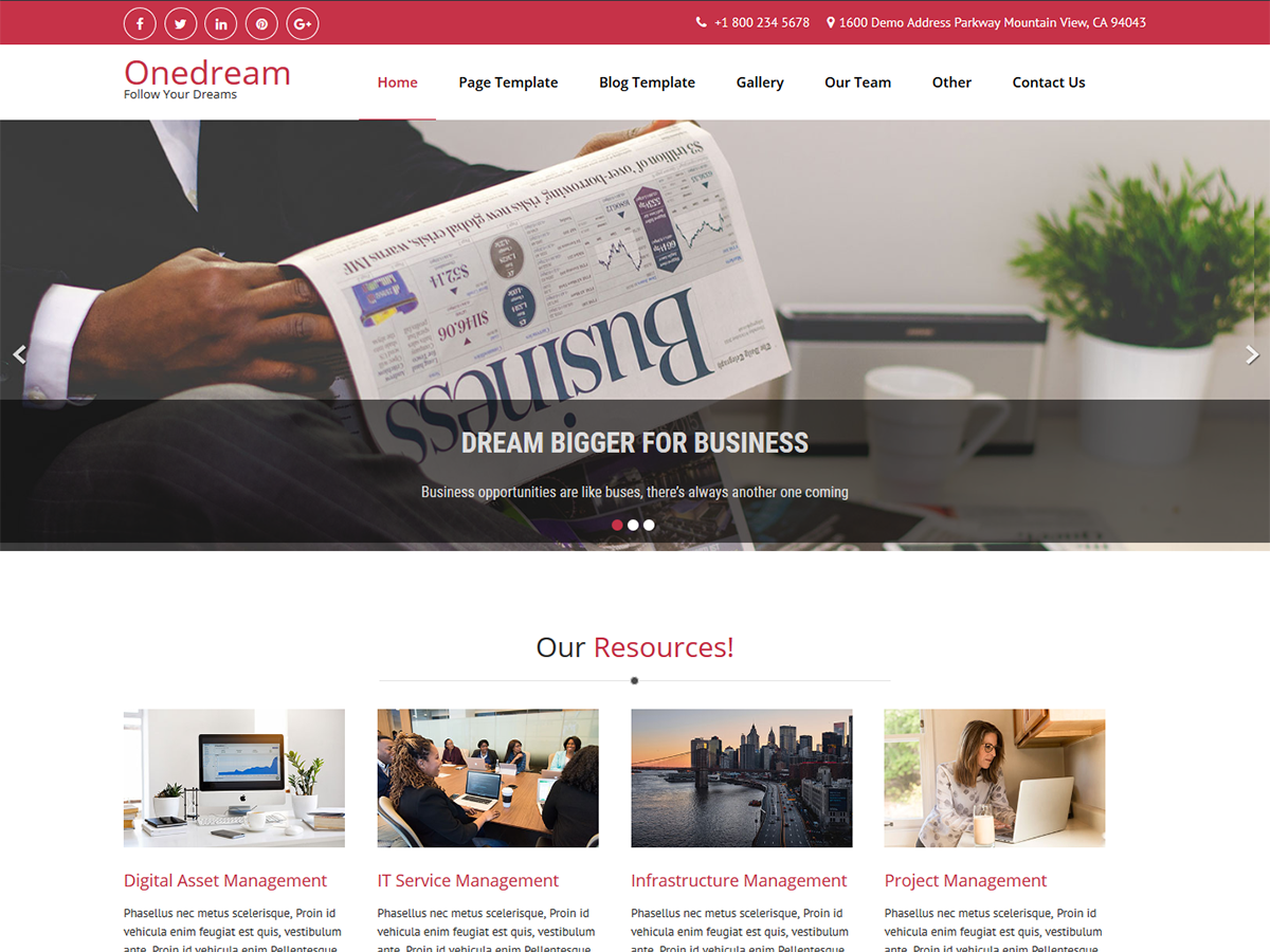 OneDream theme screenshot