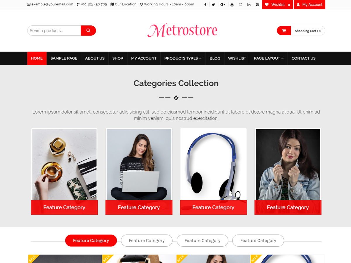 Online Bazaar theme screenshot