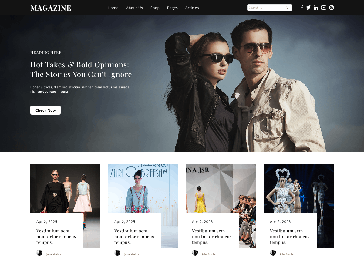 Online Magazine theme screenshot