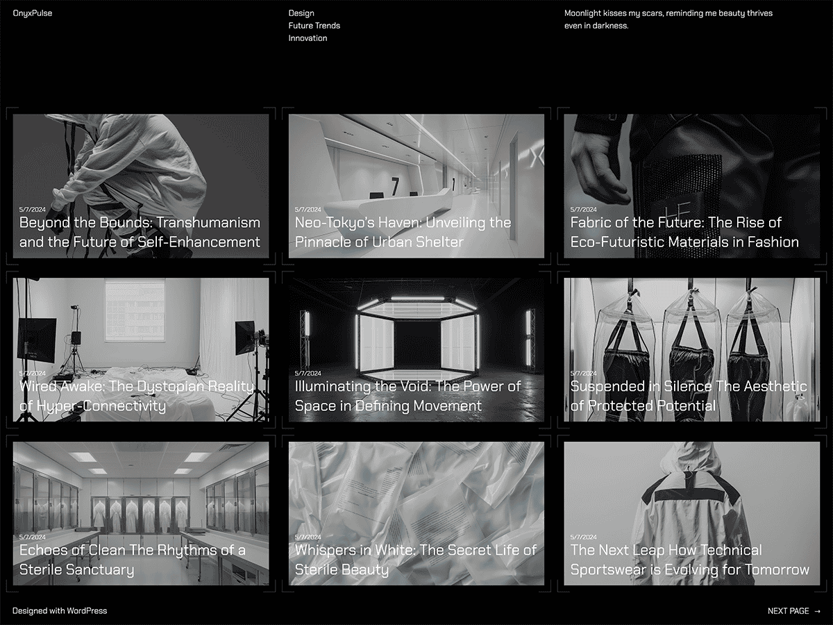 OnyxPulse theme screenshot