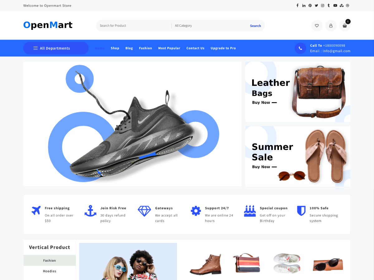 Open Mart theme screenshot