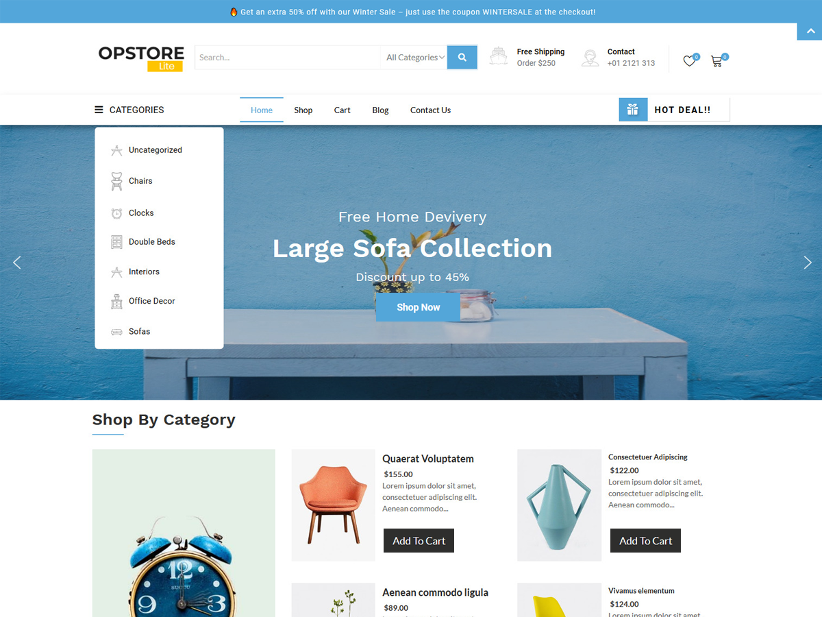 Opstore Lite theme screenshot