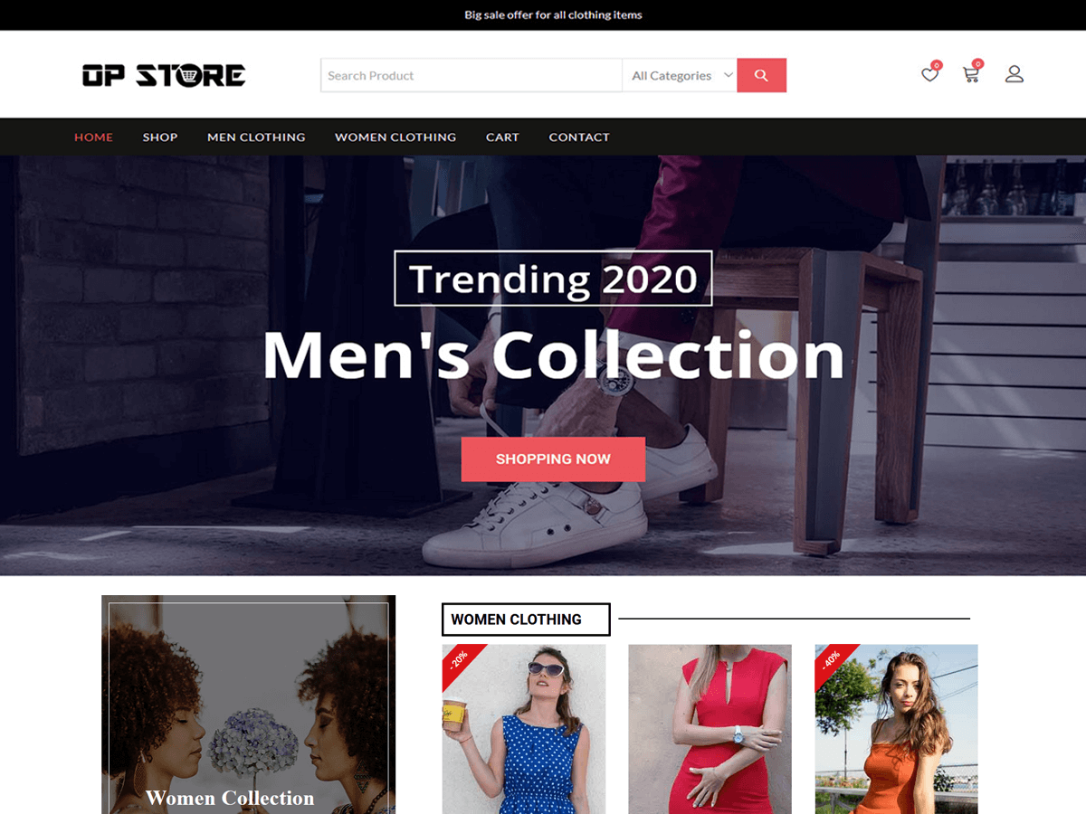 Opstore theme screenshot