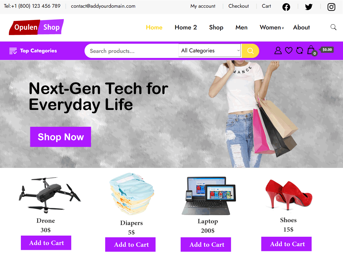 Opulen Shop theme screenshot