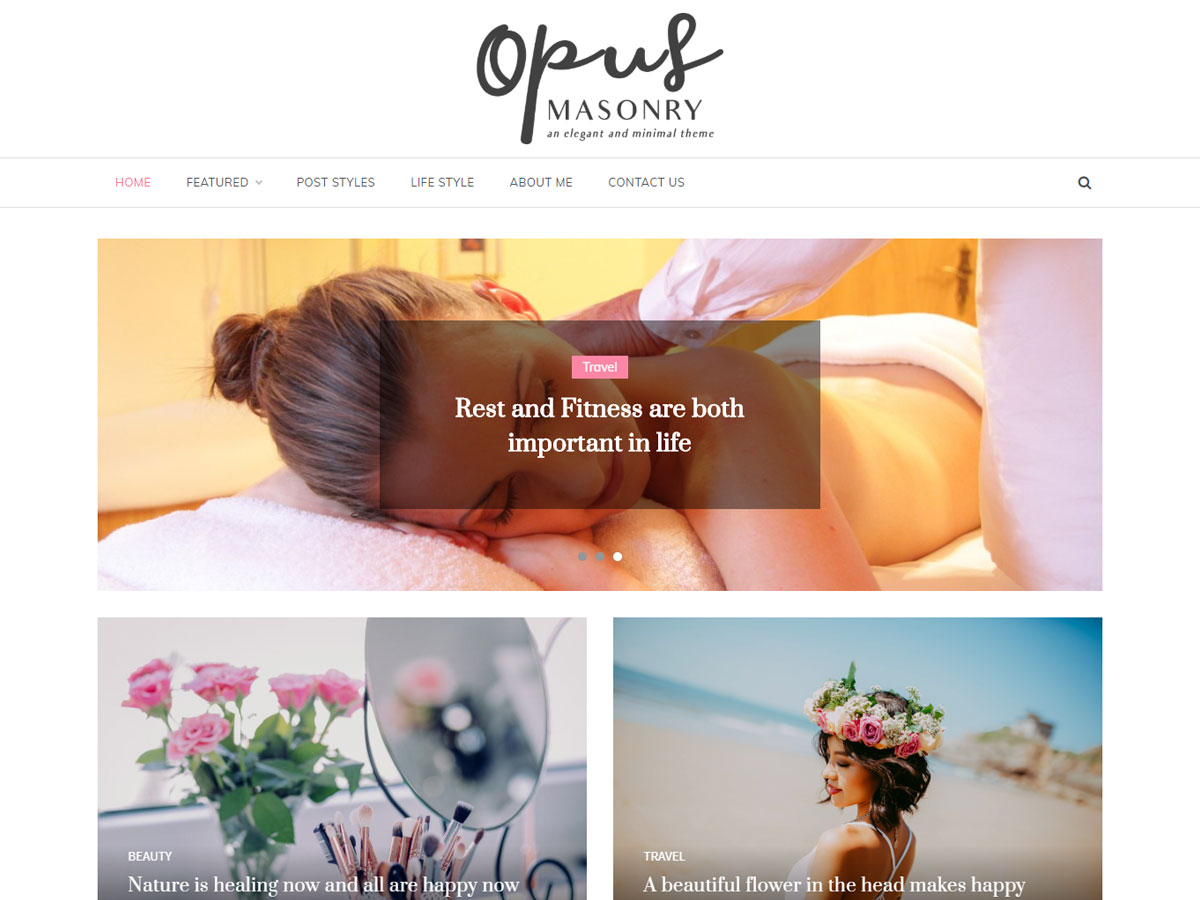 Opus Masonry theme screenshot