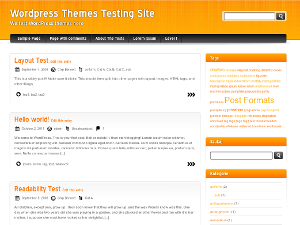 Orange and Black theme screenshot