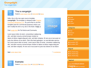 Orangelight theme screenshot