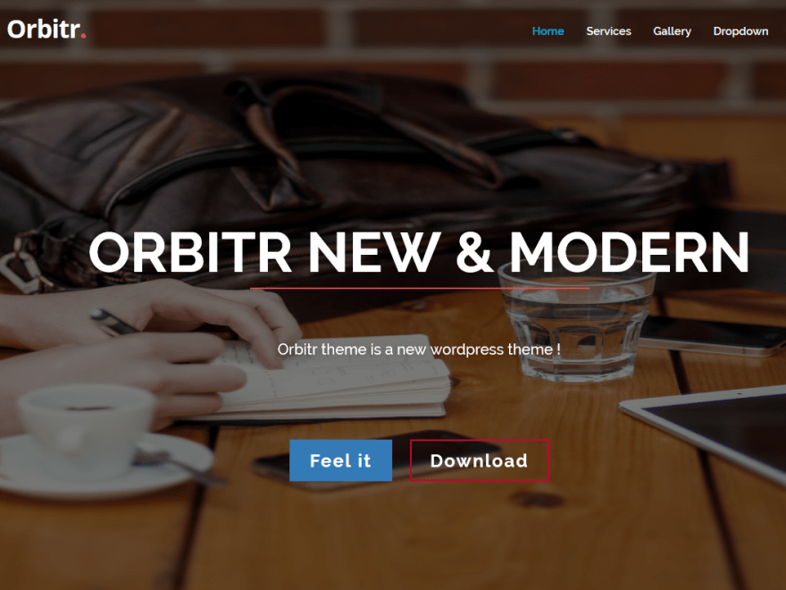 Orbitr theme screenshot