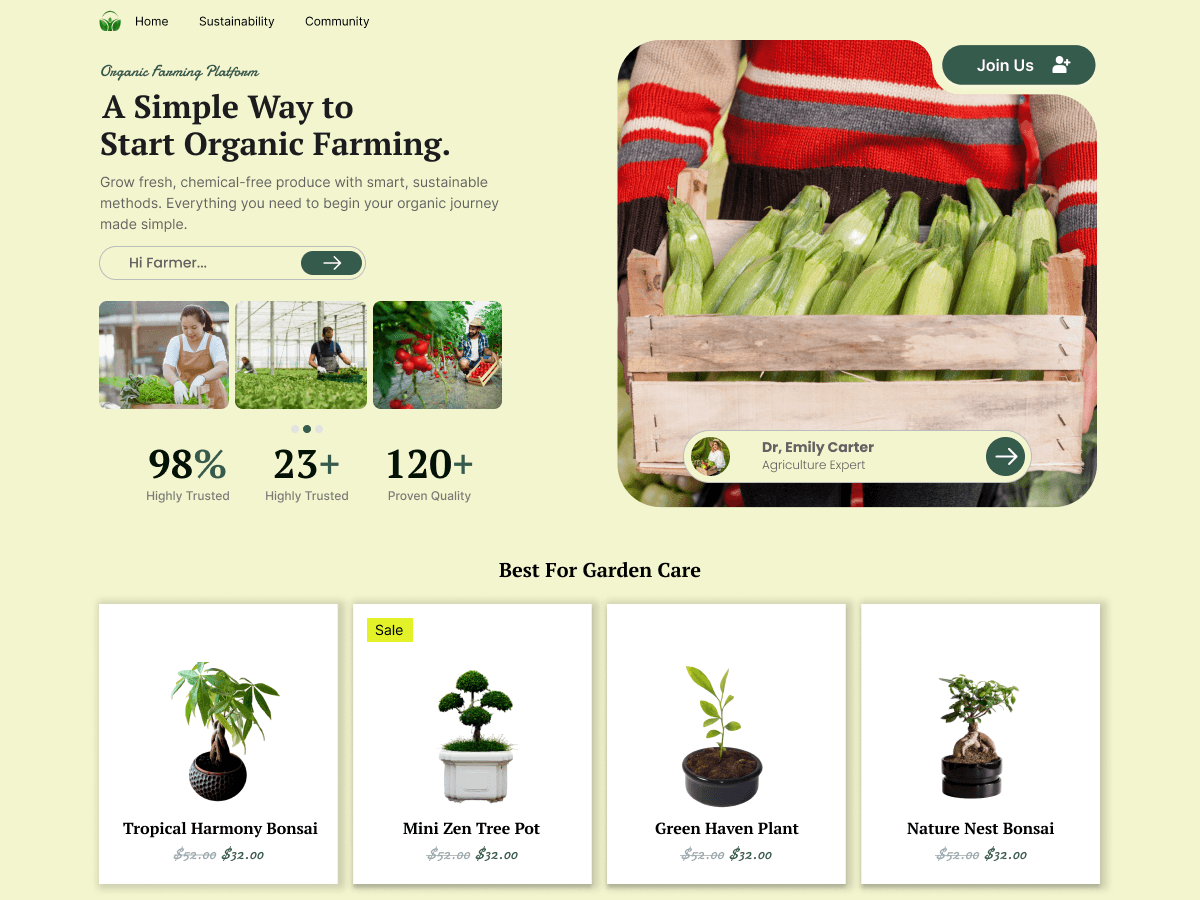 Organic Online Shop theme screenshot