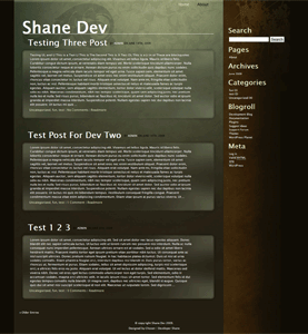 Organic theme screenshot