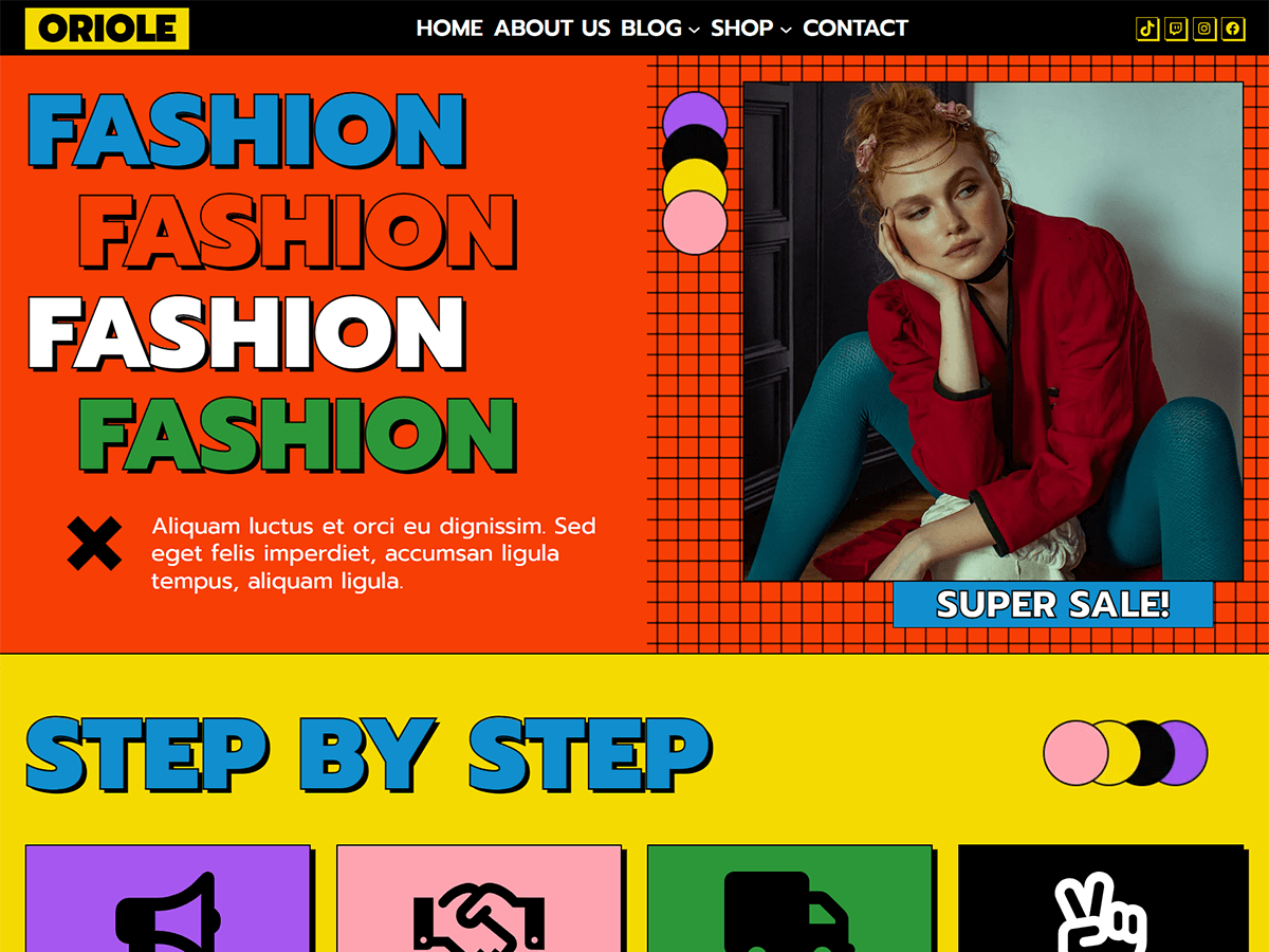Oriole theme screenshot