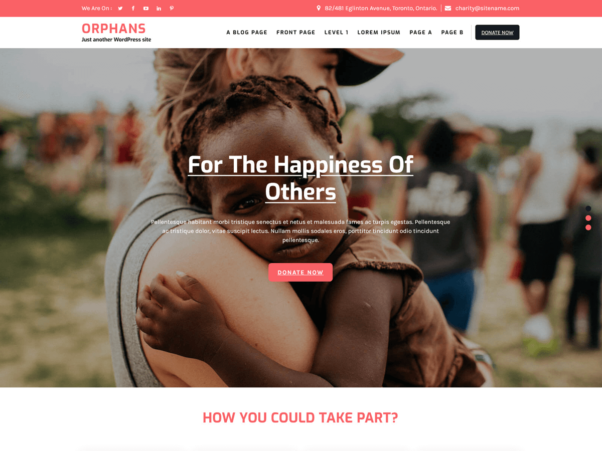 Orphans Lite theme screenshot