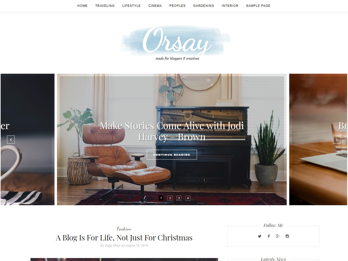 Orsay theme screenshot