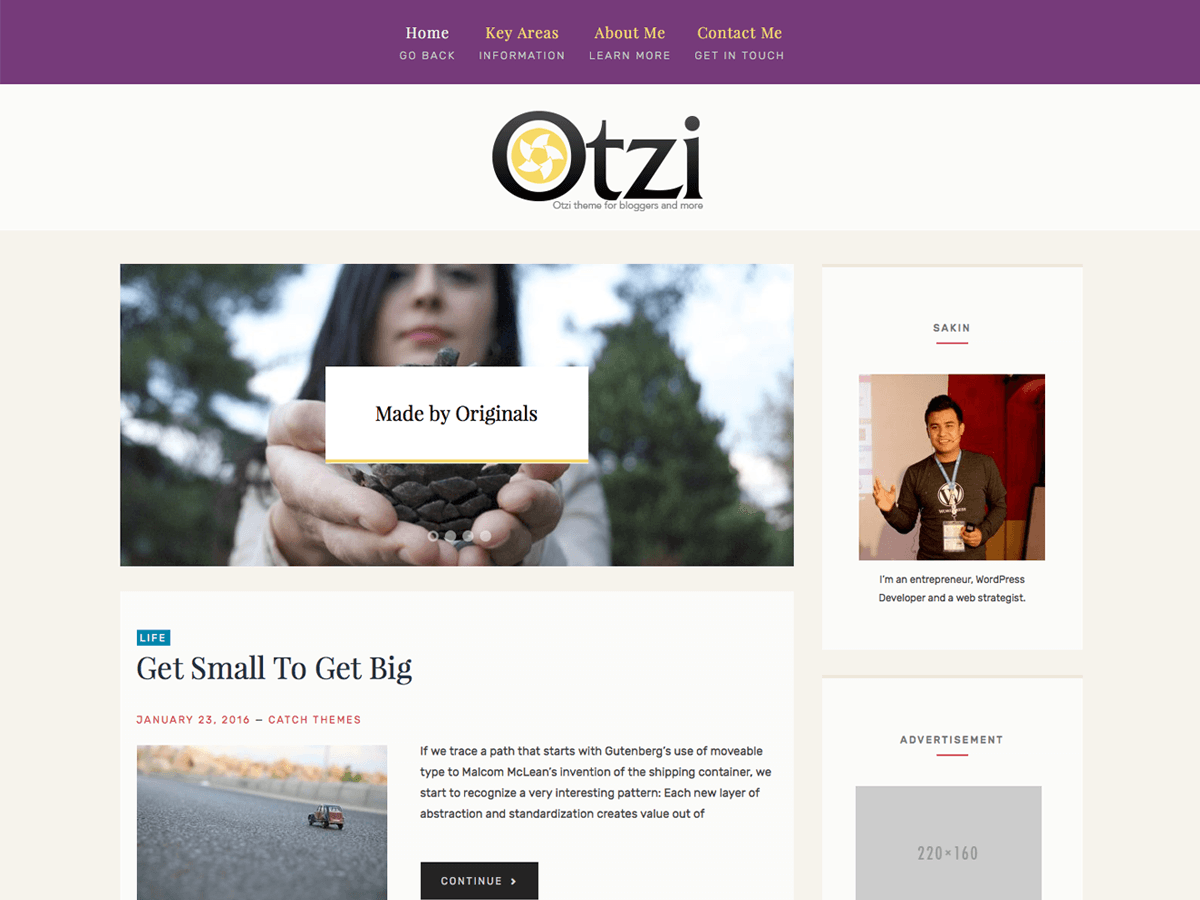 Otzi Lite theme screenshot