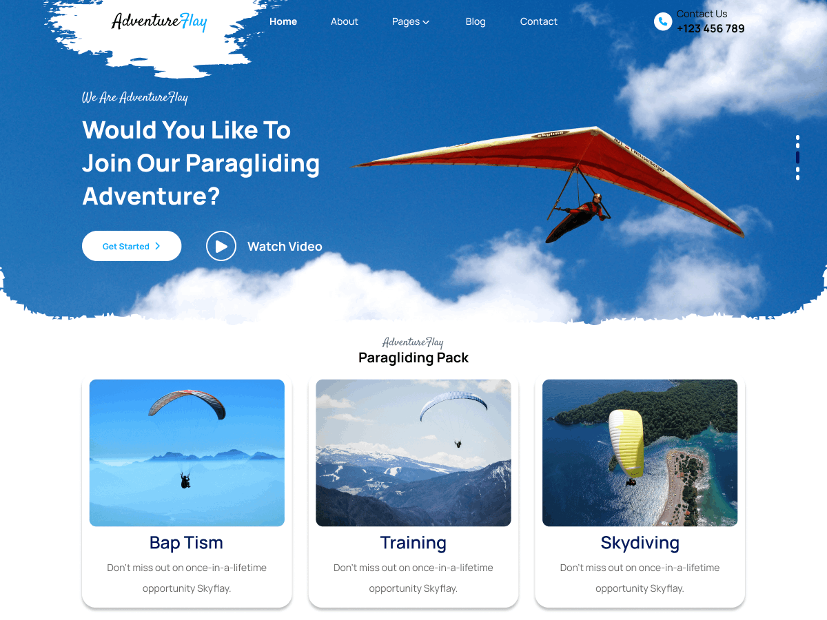 Outdoor Adventure theme screenshot